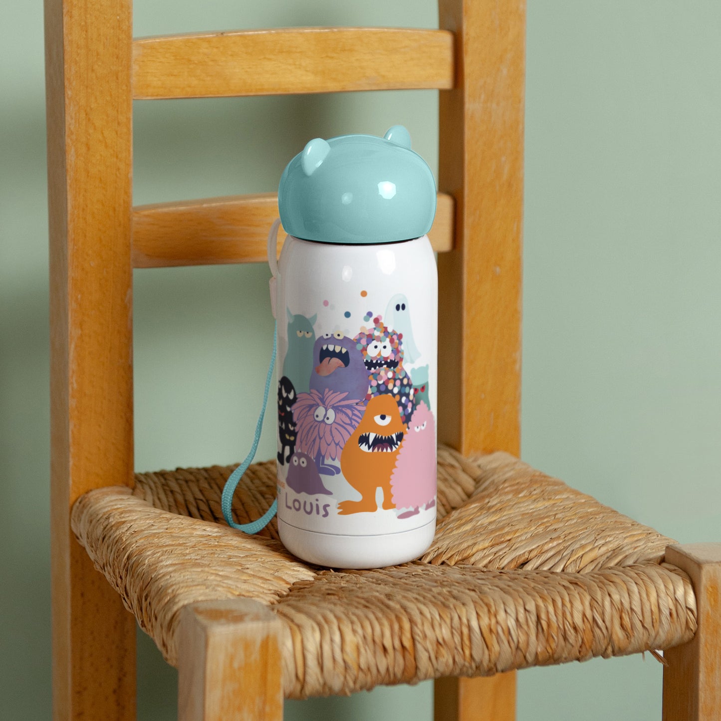 Gourde enfant Bleue, 32 cl The cool monster club photo N° 4
