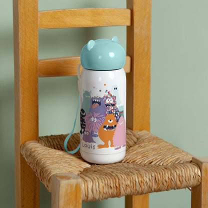 Gourde enfant Bleue, 32 cl The cool monster club photo N° 4