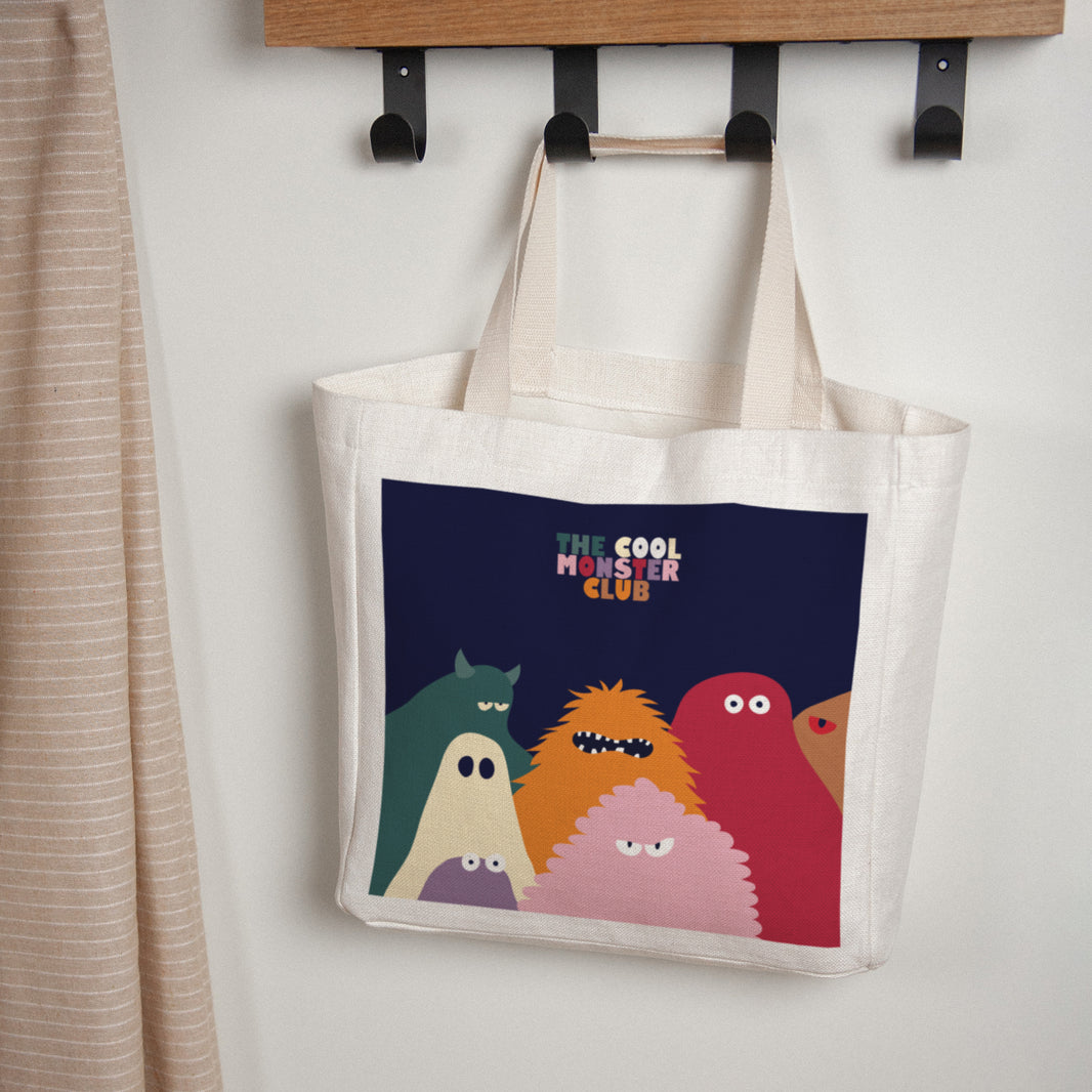 Tote bag Objets Anse en toile The cool monster club photo N° 1