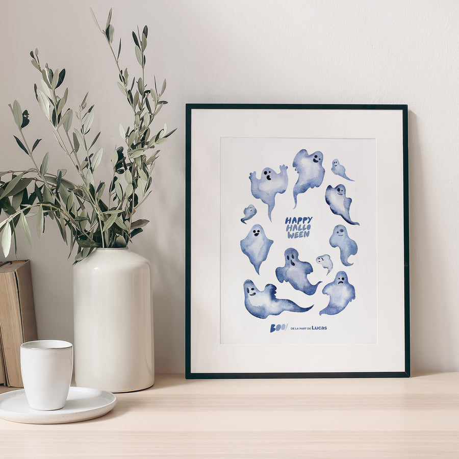 Affiche Objets Portrait Fantôme bleu photo