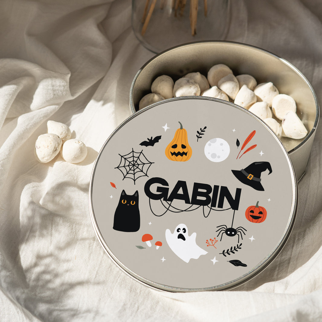 Boite métallique Objets Ronde Happy Halloween photo N° 2