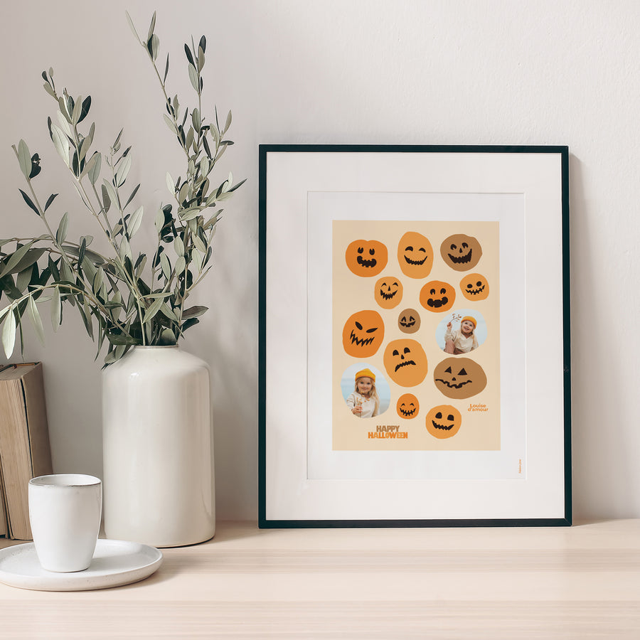 Affiche Objets Portrait Citrouilles photo