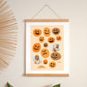 Affiche Portrait 30 x 40 cm Citrouilles photo N° 1