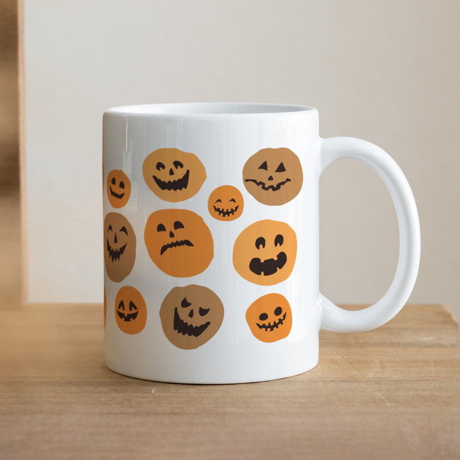 Mug Objets Blanc Citrouilles photo