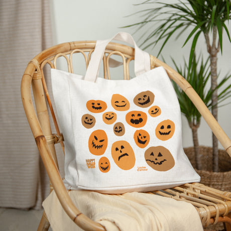 Tote bag Objets Anse en toile Citrouilles