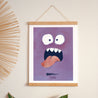 Affiche Portrait 30 x 40 cm Monstre violet photo N° 1