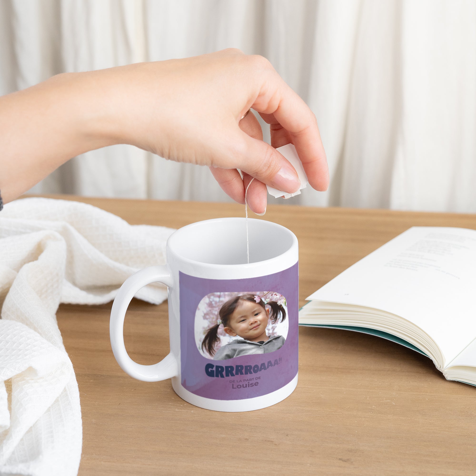 Mug Objets Blanc Monstre violet photo N° 3