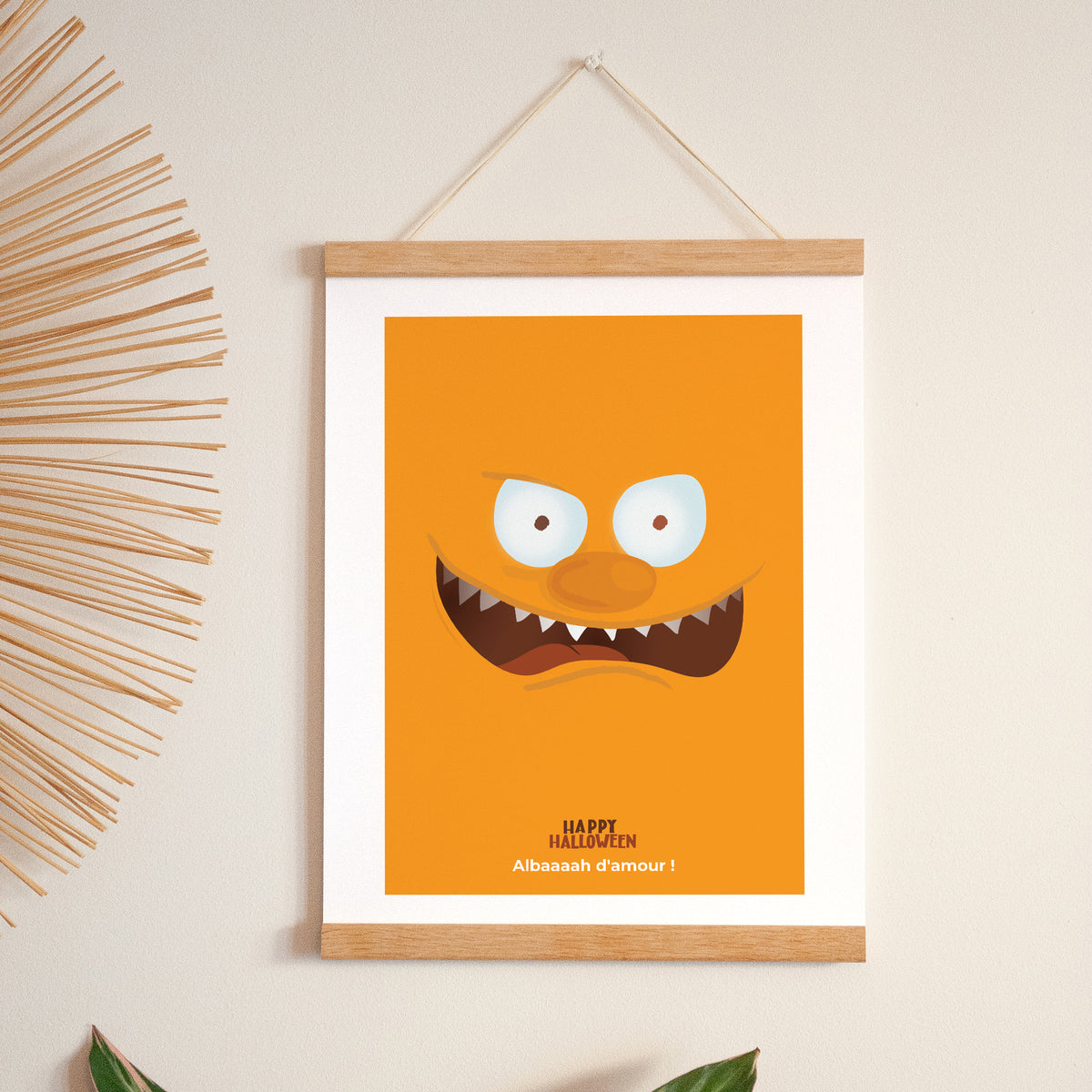 Affiche Portrait 30 x 40 cm Monstre orange photo N° 1