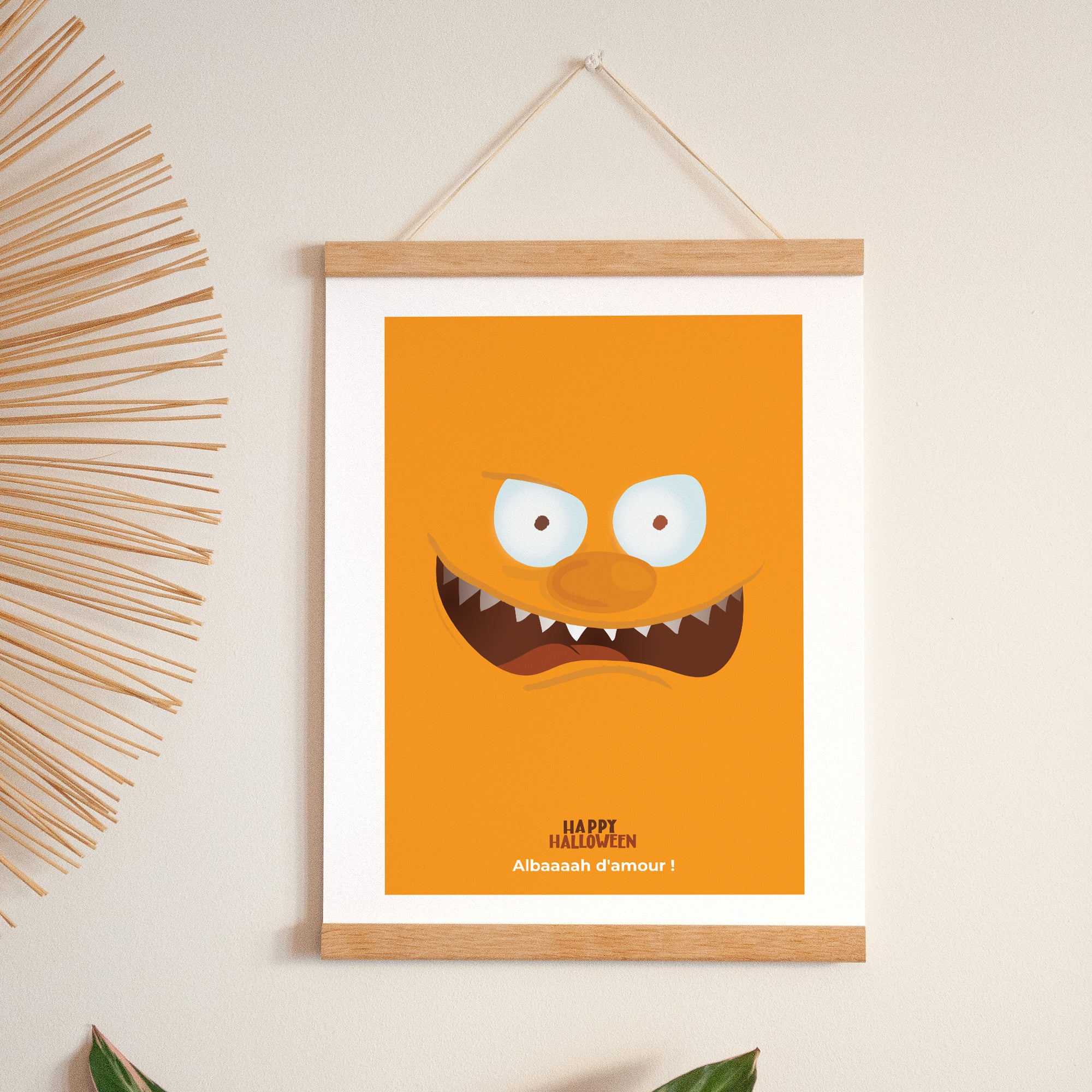 Affiche Portrait 30 x 40 cm Monstre orange photo N° 1