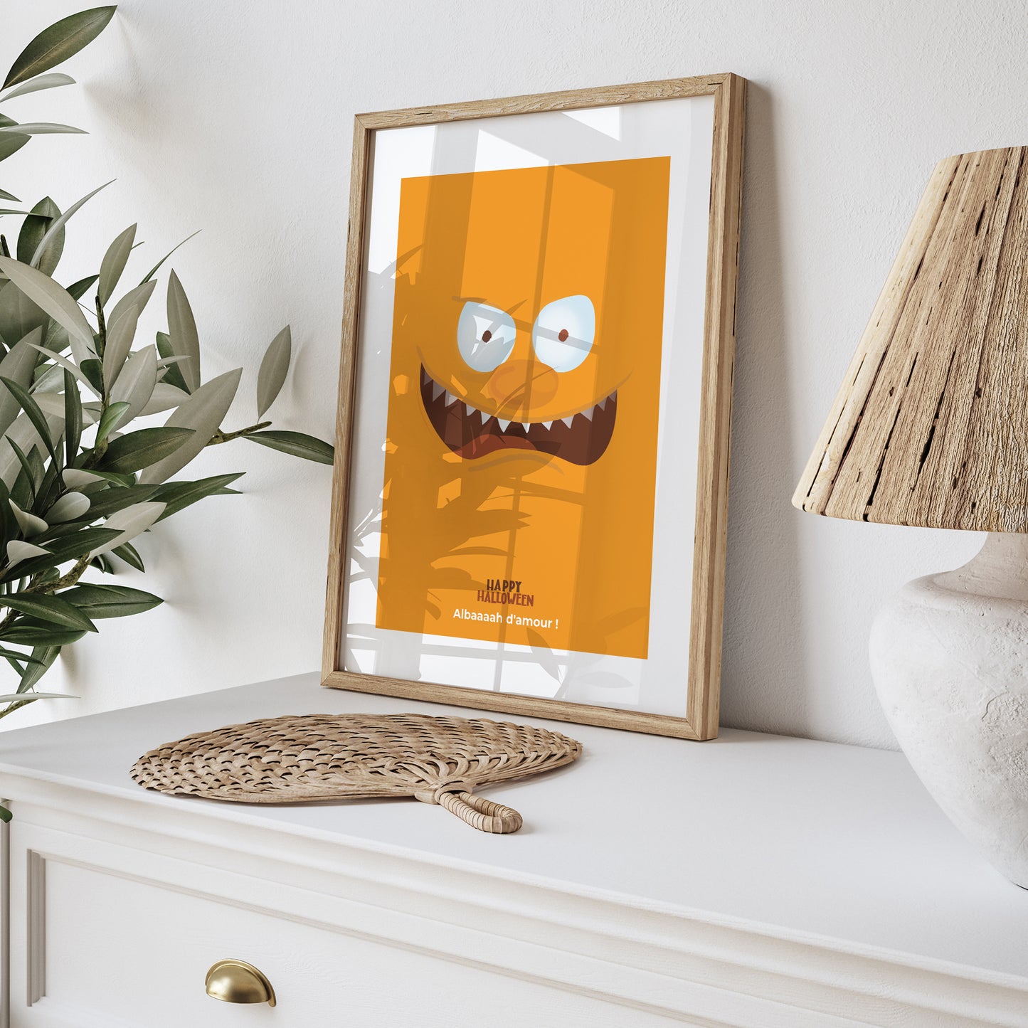 Affiche Objets Portrait Monstre orange photo N° 5