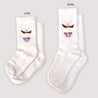 Chaussettes enfant Blanches Monstre orange photo N° 1