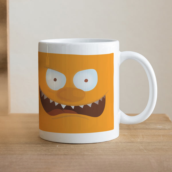 Mug Objets Blanc Monstre orange photo