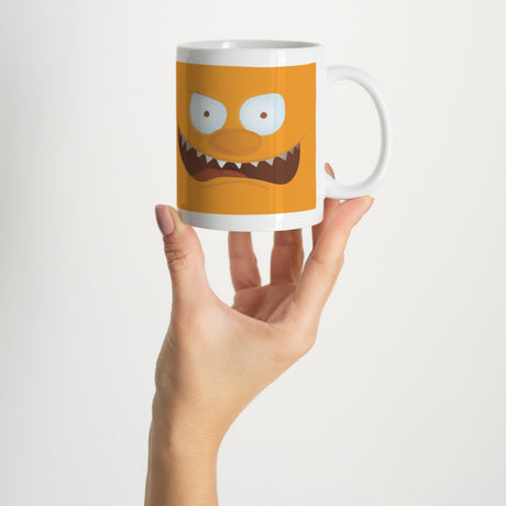 Mug Objets Blanc Monstre orange