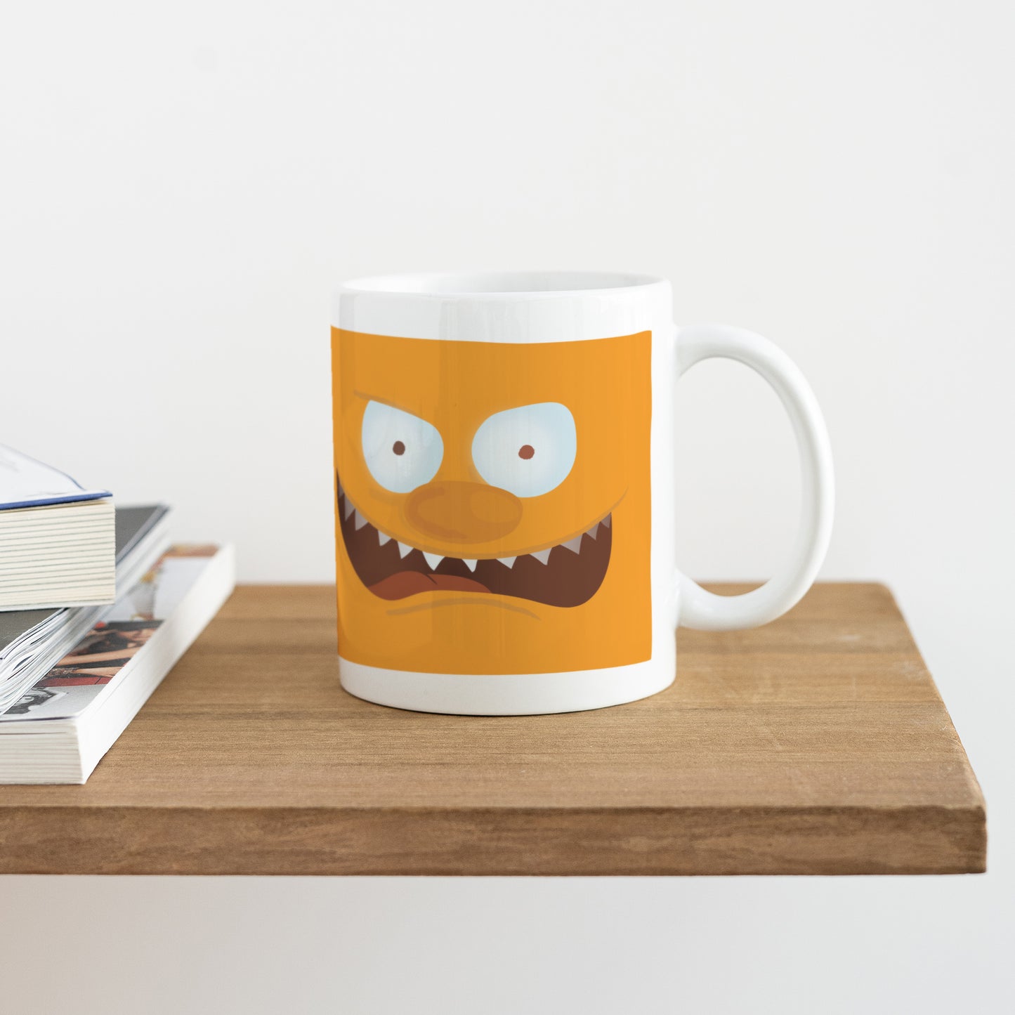 Mug Objets Blanc Monstre orange photo N° 4