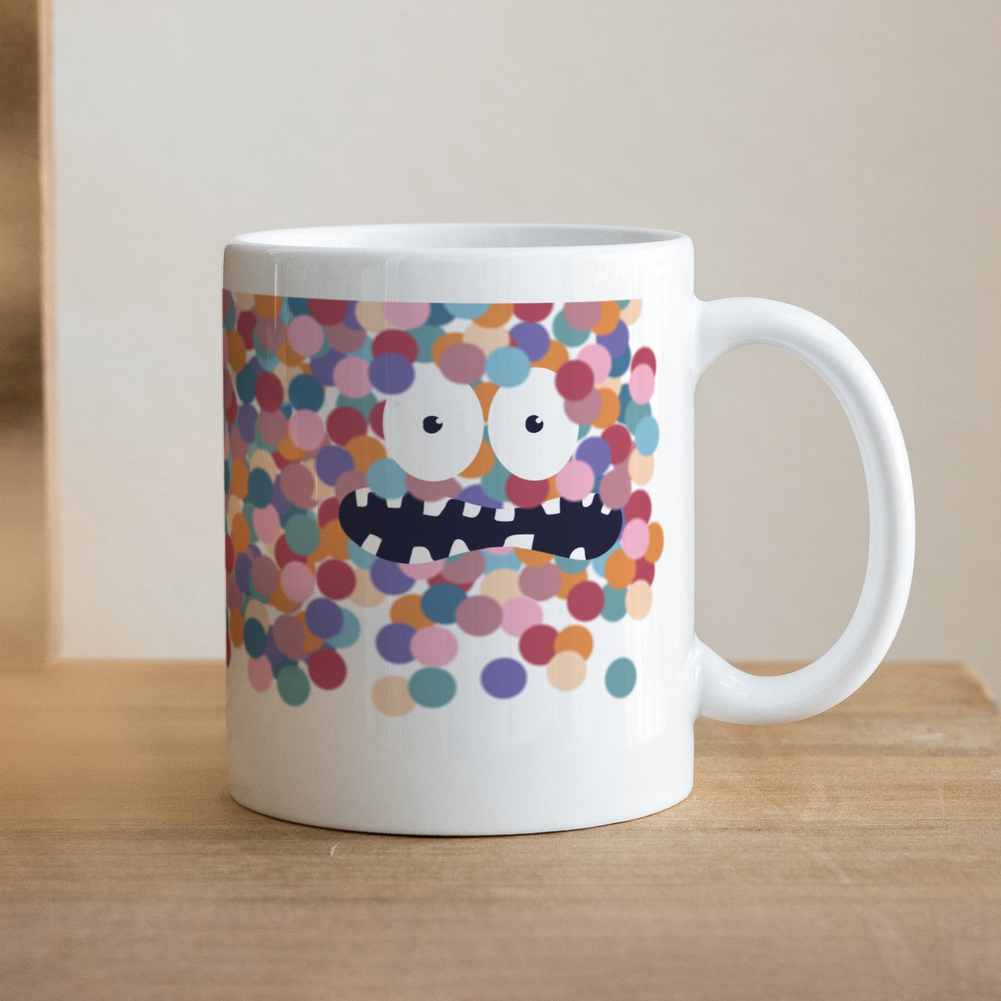 Mug Objets Blanc Monstre pompon photo N° 1