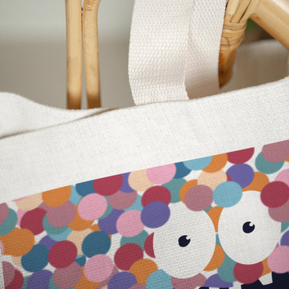 Tote bag Objets Anse en toile Monstre pompon photo N° 3