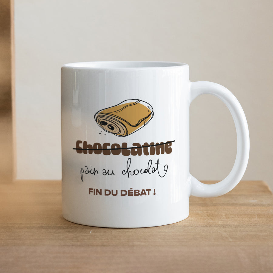 Mug Objets Blanc Pain au chocolat photo
