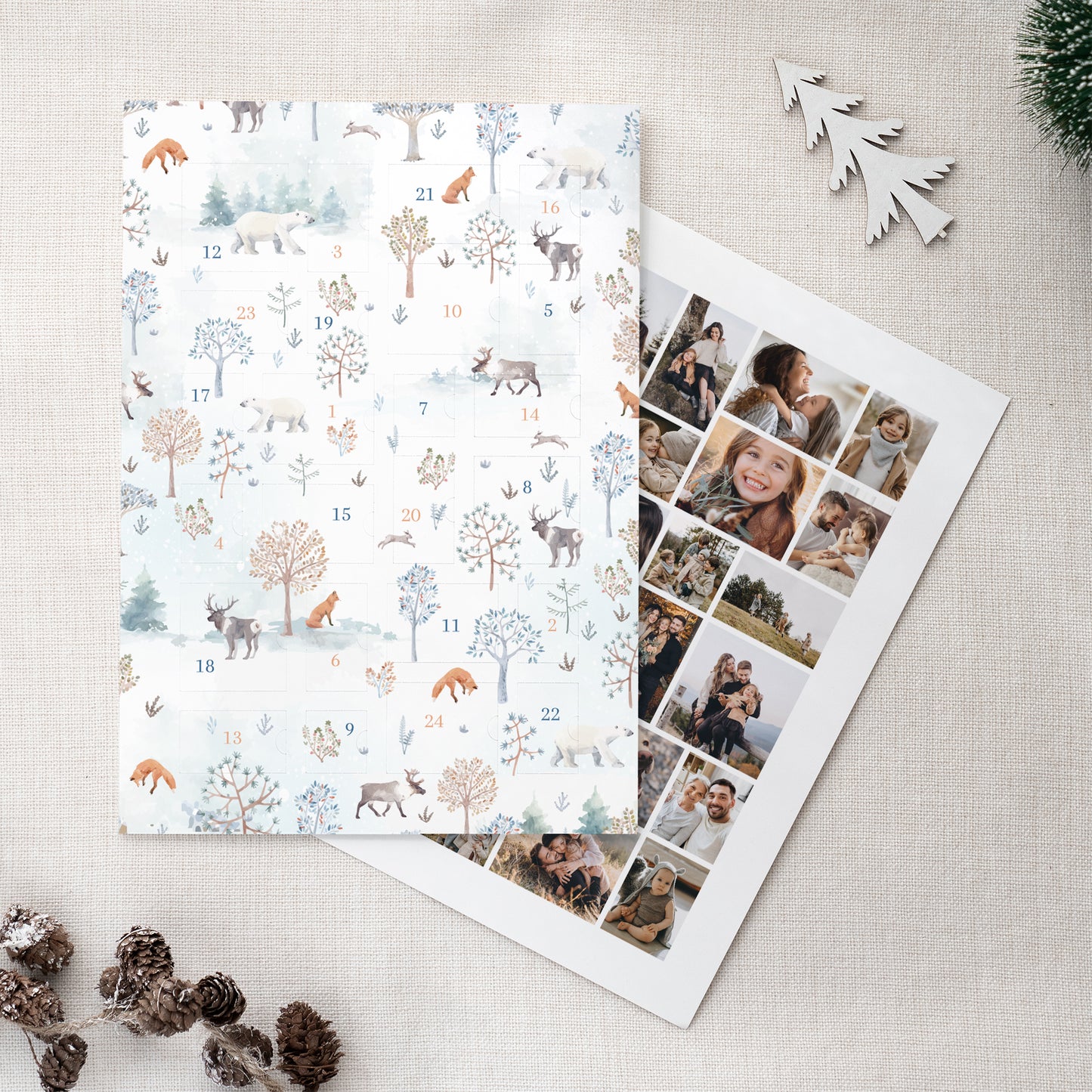 Calendrier de l'avent Fin d'année Portrait Snow Forest photo N° 2