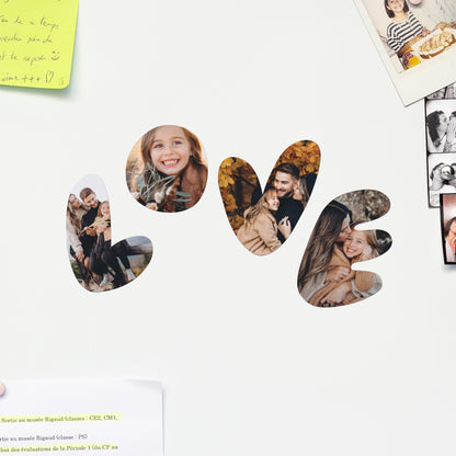 Tirage photo Photos Lot de 4 magnets Love en photo photo N° 1