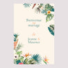 Panneau bienvenue Mariage Portrait 60 x 90 cm Tropical wedding photo N° 2