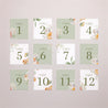 Marque table Mariage Lot de 12 Romantic flowers photo N° 1