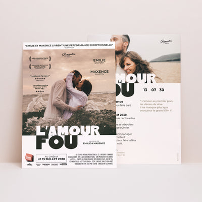Faire-part mariage romantique