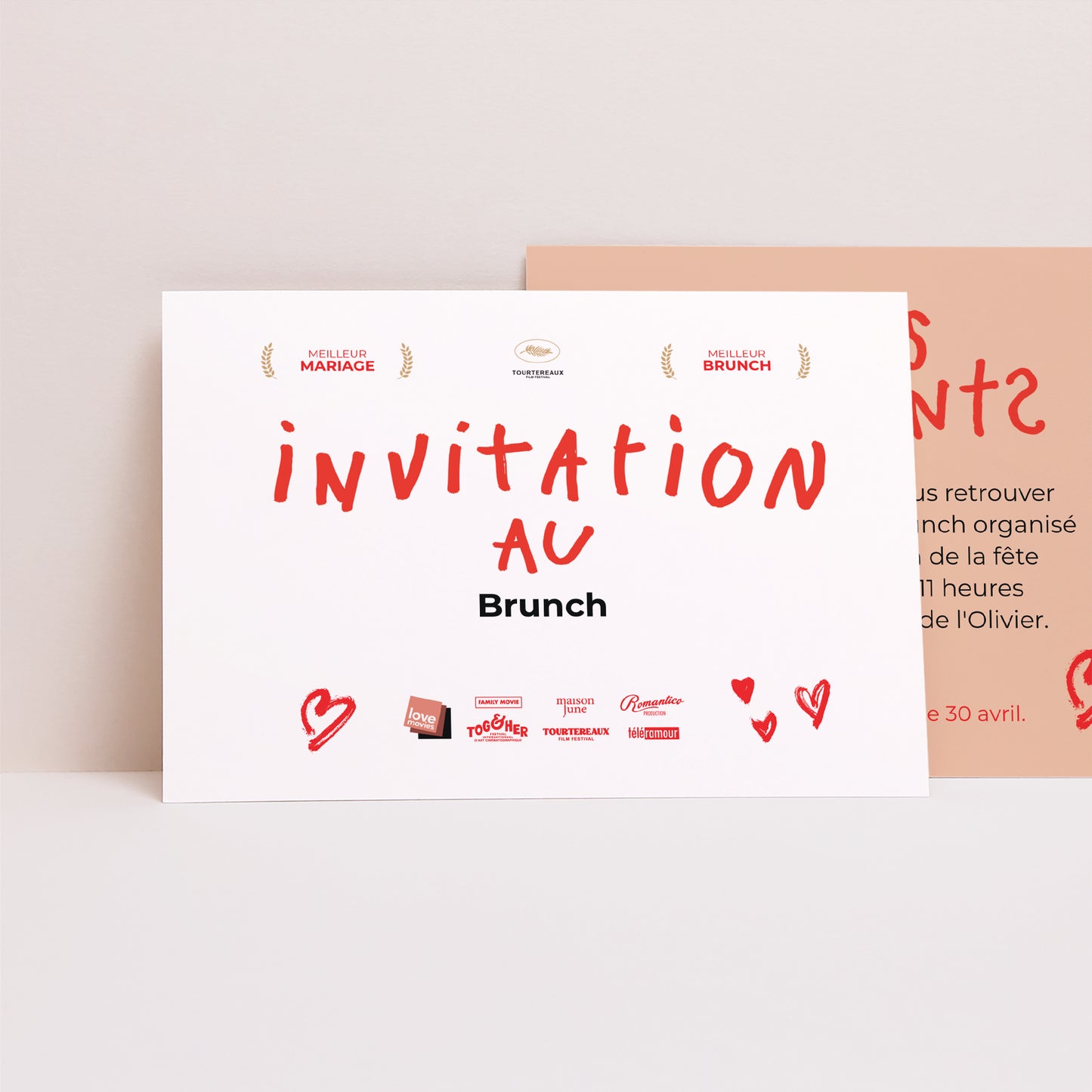 Invitations Mariage Paysage Nos parents se marient photo N° 1