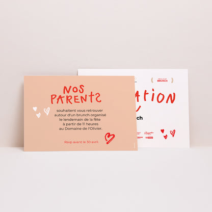 Invitations Mariage Paysage Nos parents se marient photo N° 2