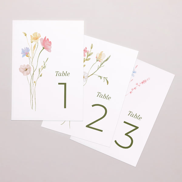 Marque table Mariage Rectangle Couronne de Fleurs Sauvages photo