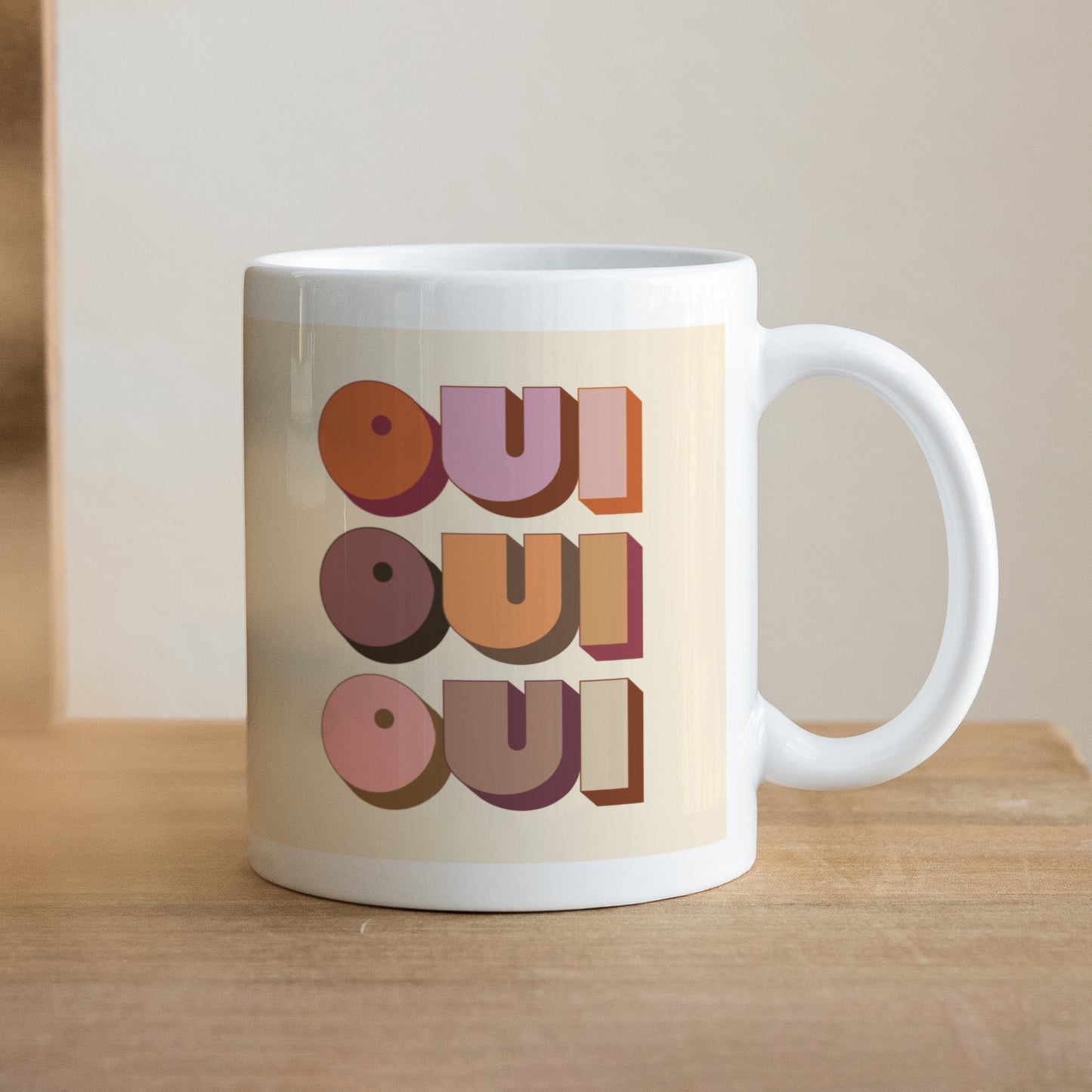 Mug Objets Blanc OUI OUI OUI photo N° 1
