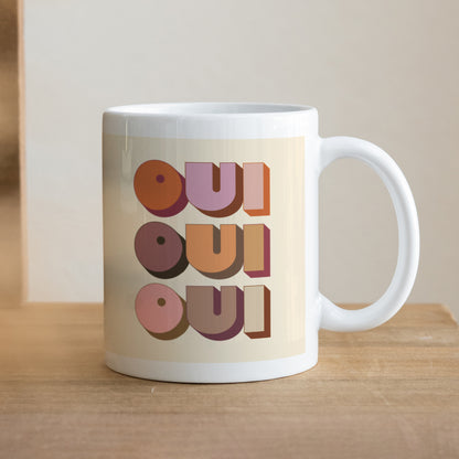 Mug Objets Blanc OUI OUI OUI photo N° 1