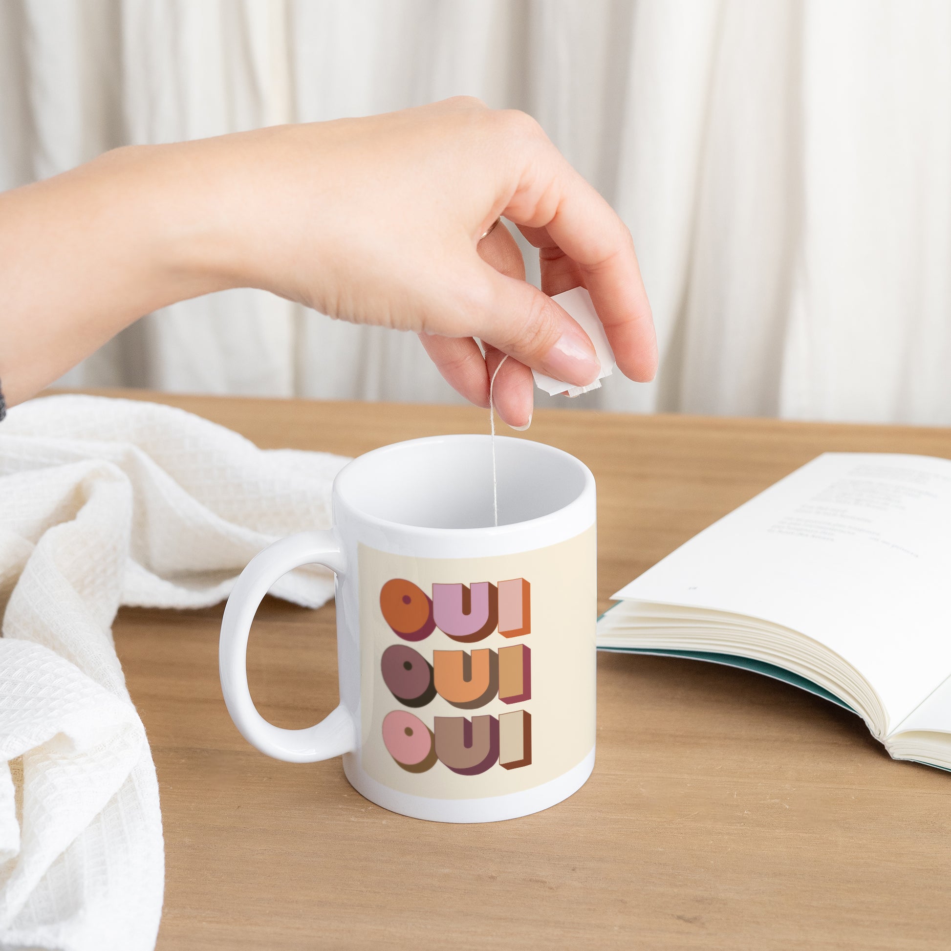 Mug Objets Blanc OUI OUI OUI photo N° 3