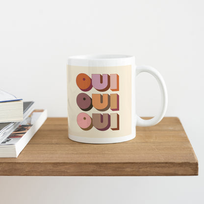 Mug Objets Blanc OUI OUI OUI photo N° 4