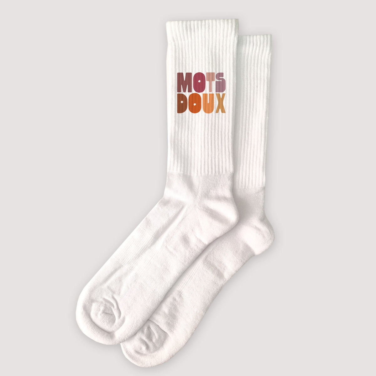 Chaussettes femme Blanches Mots doux photo N° 1