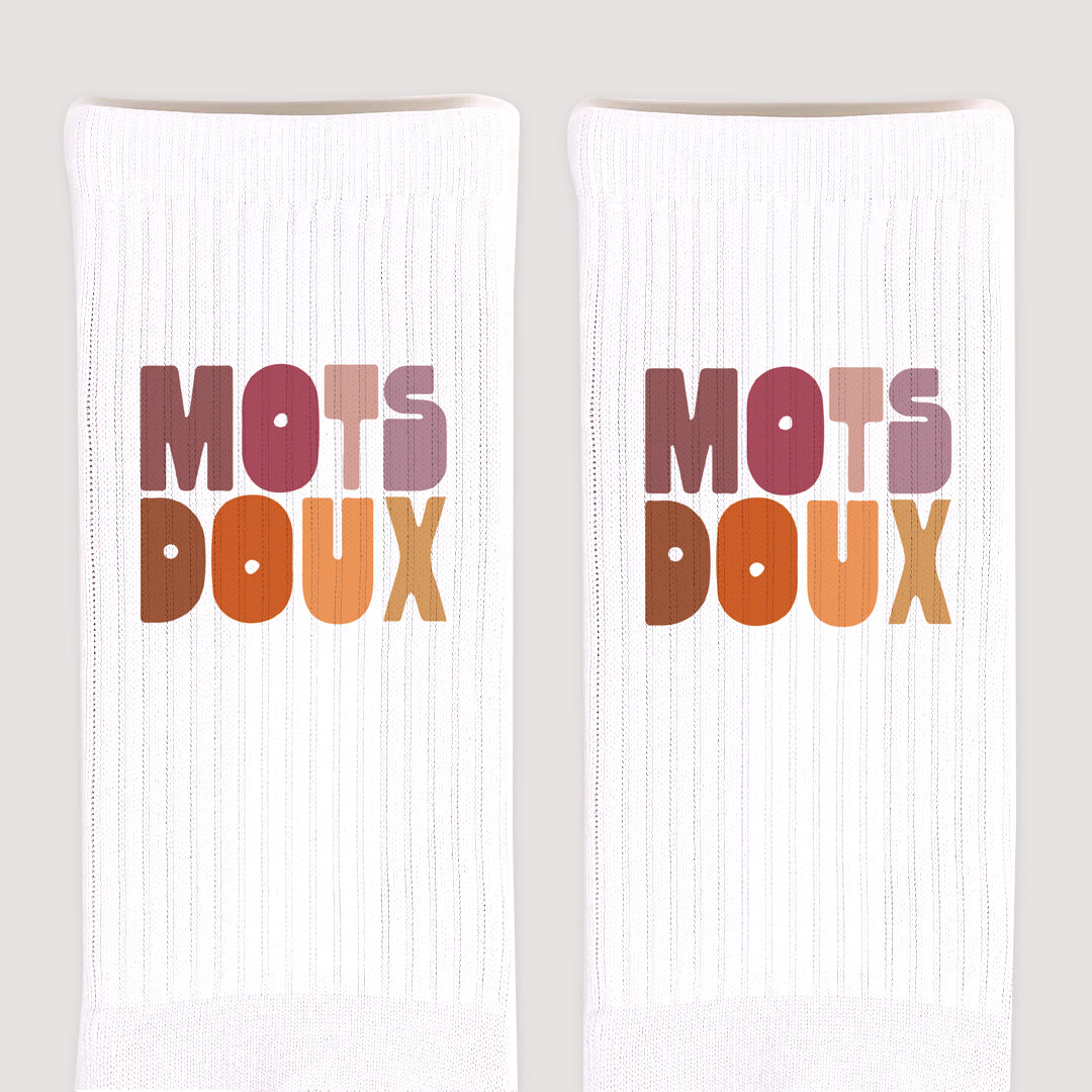 Chaussettes femme Blanches Mots doux photo N° 3