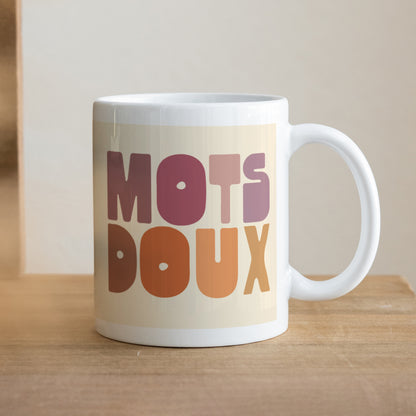 Mug Objets Blanc Mots doux photo N° 1