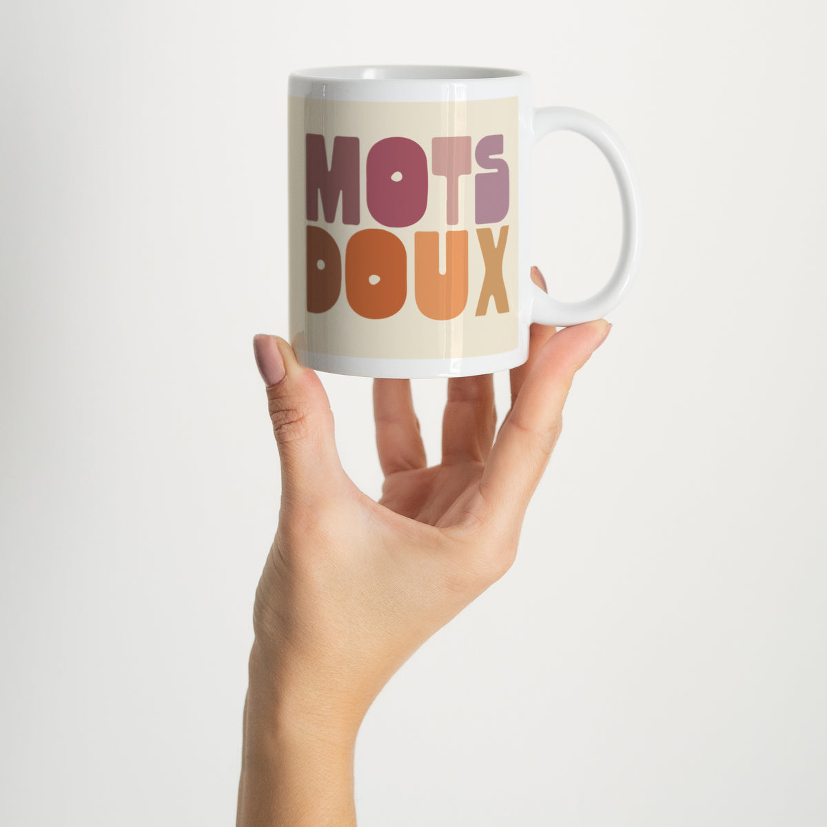 Mug Objets Blanc Mots doux photo N° 2