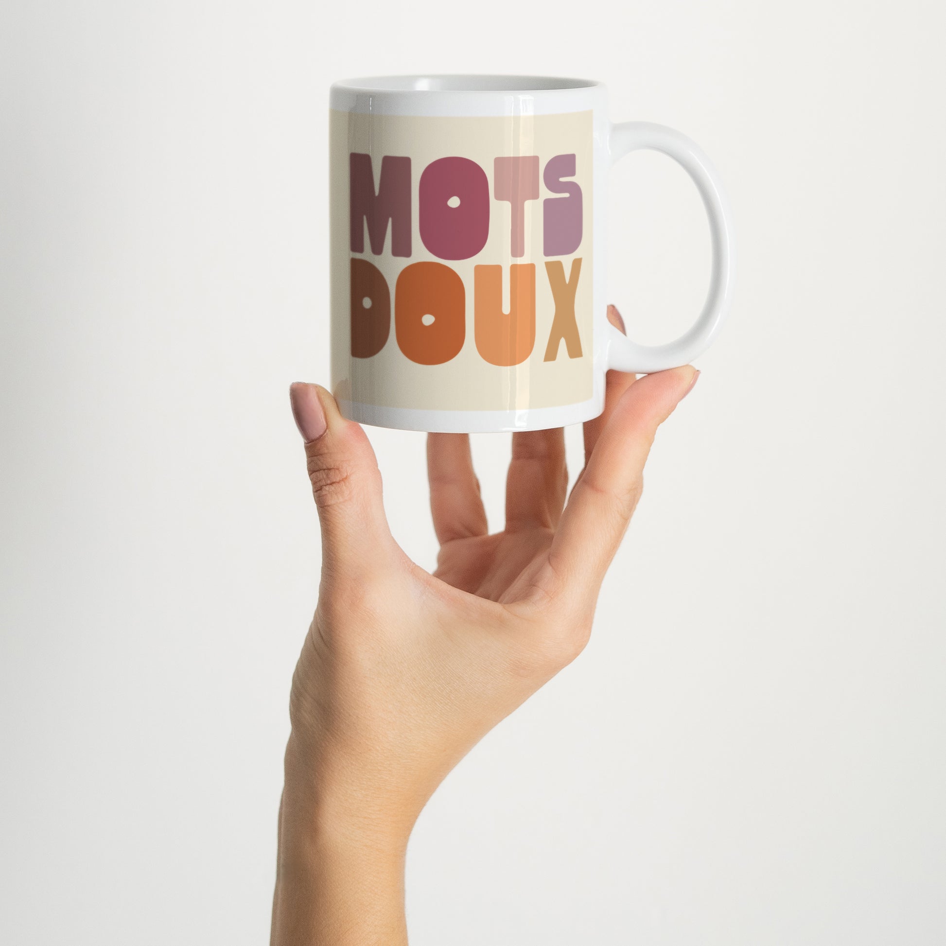 Mug Objets Blanc Mots doux photo N° 2