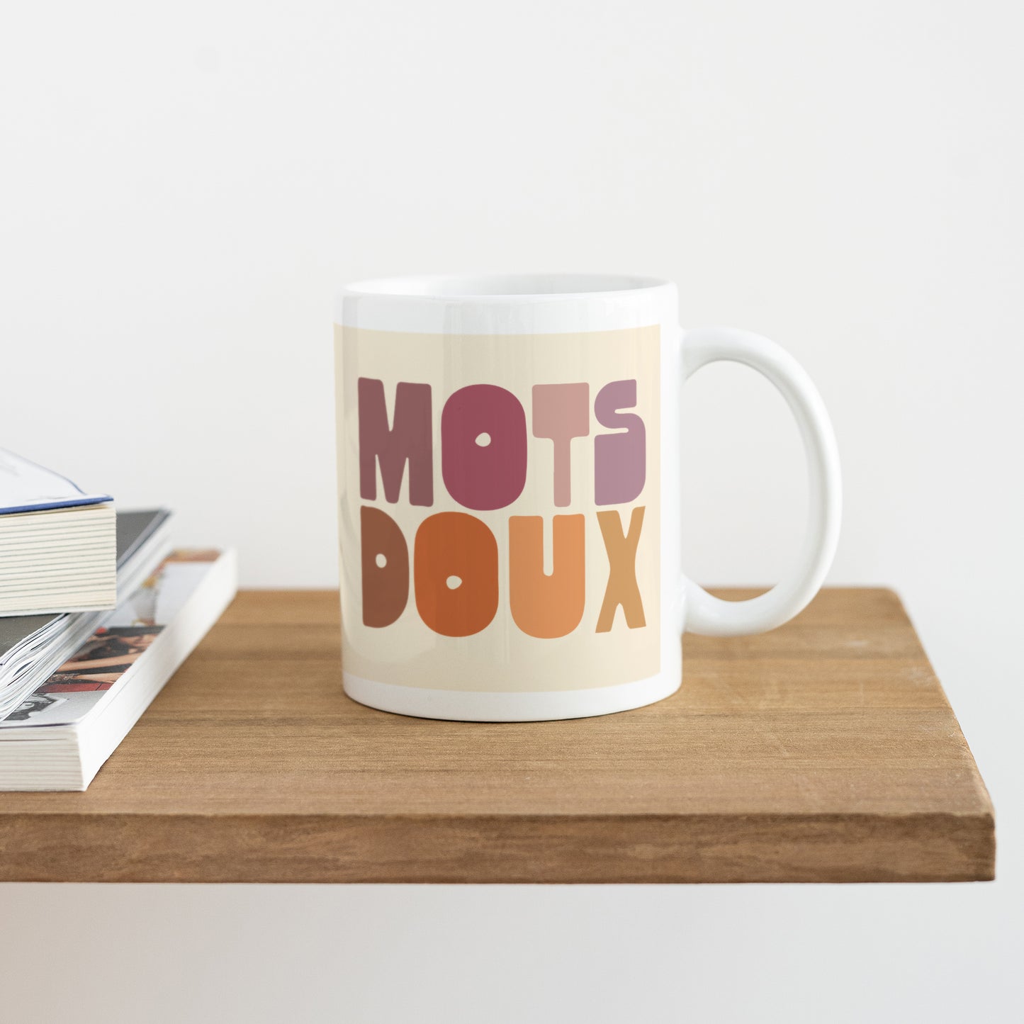 Mug Objets Blanc Mots doux photo N° 4