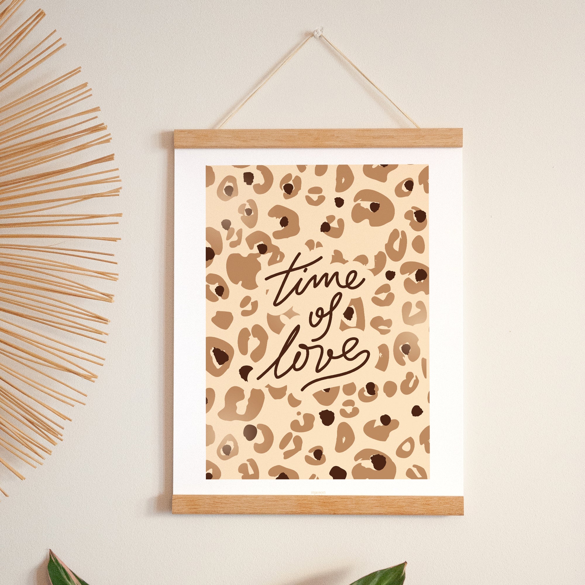 Affiche Portrait 30 x 40 cm Time of Love leopard photo N° 1