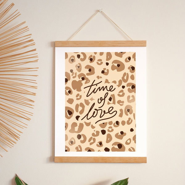Affiche Portrait 30 x 40 cm Time of Love leopard photo