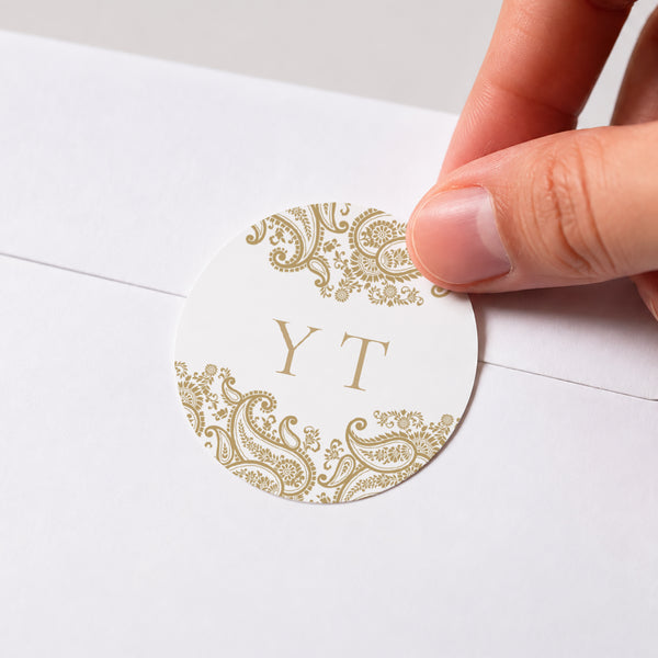 Sticker Mariage Rond Idaya photo