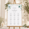 Plan de table Mariage Portrait 60 x 90 cm Eucalyptus watercolor photo N° 1