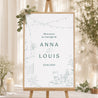 Panneau bienvenue Mariage Portrait 60 x 90 cm Le domaine des Lumières photo N° 1