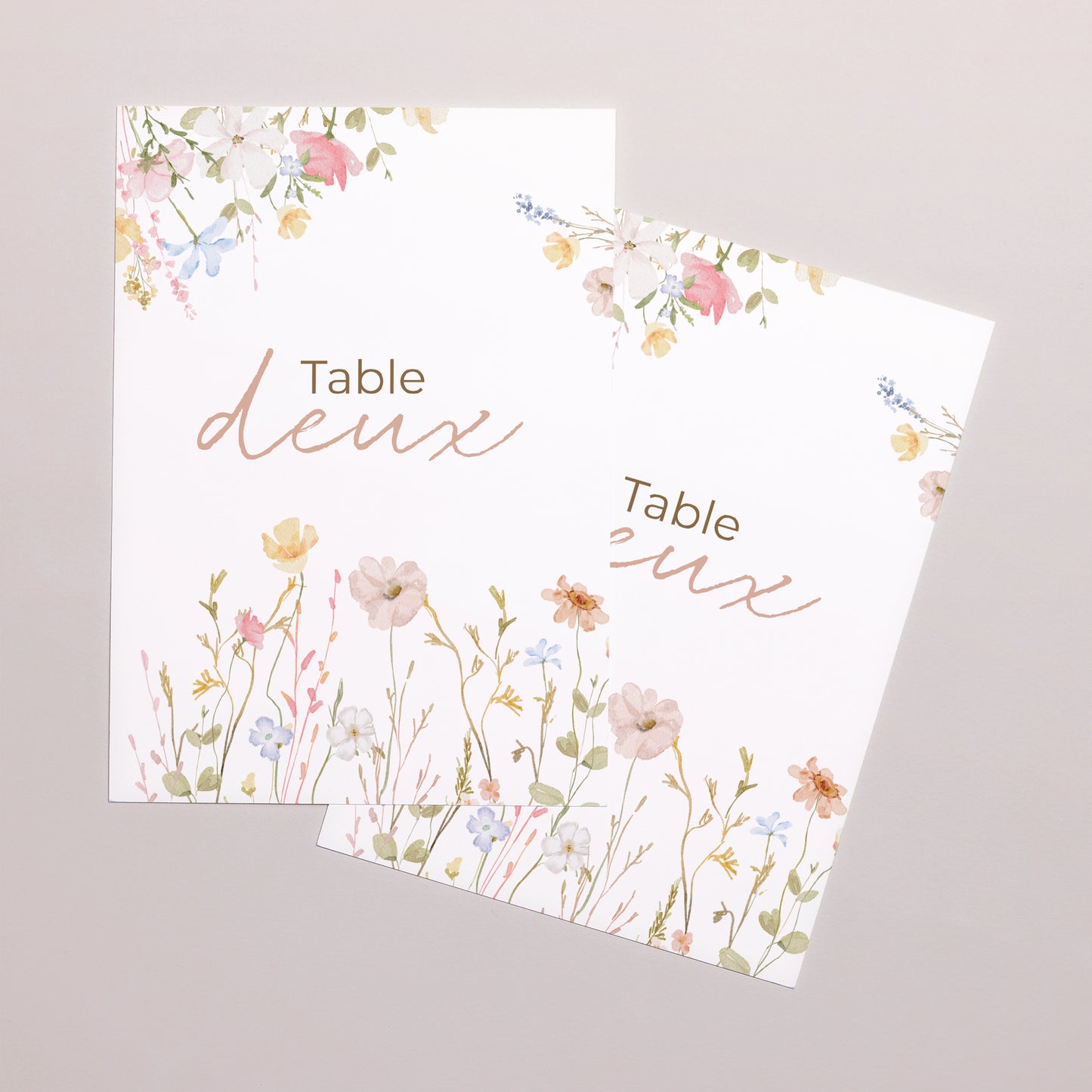 Marque table Mariage Rectangle Amour champêtre photo N° 2