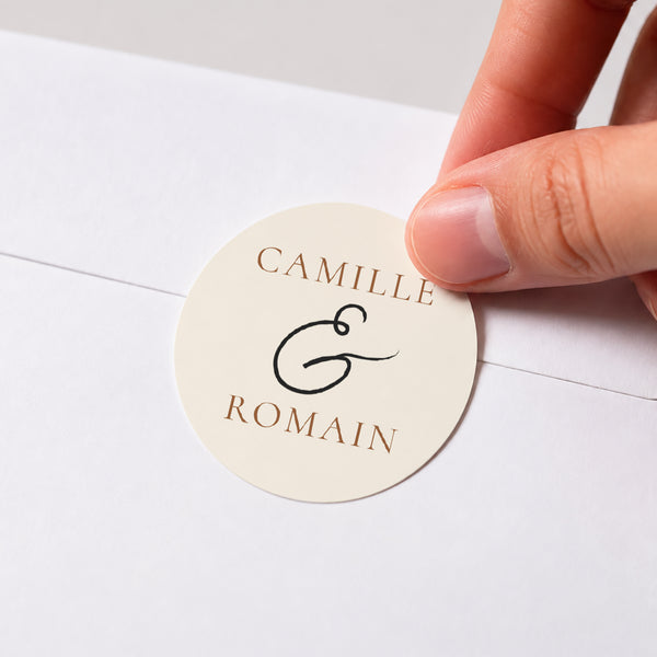 Sticker Mariage Rond C'est l'Amour photo