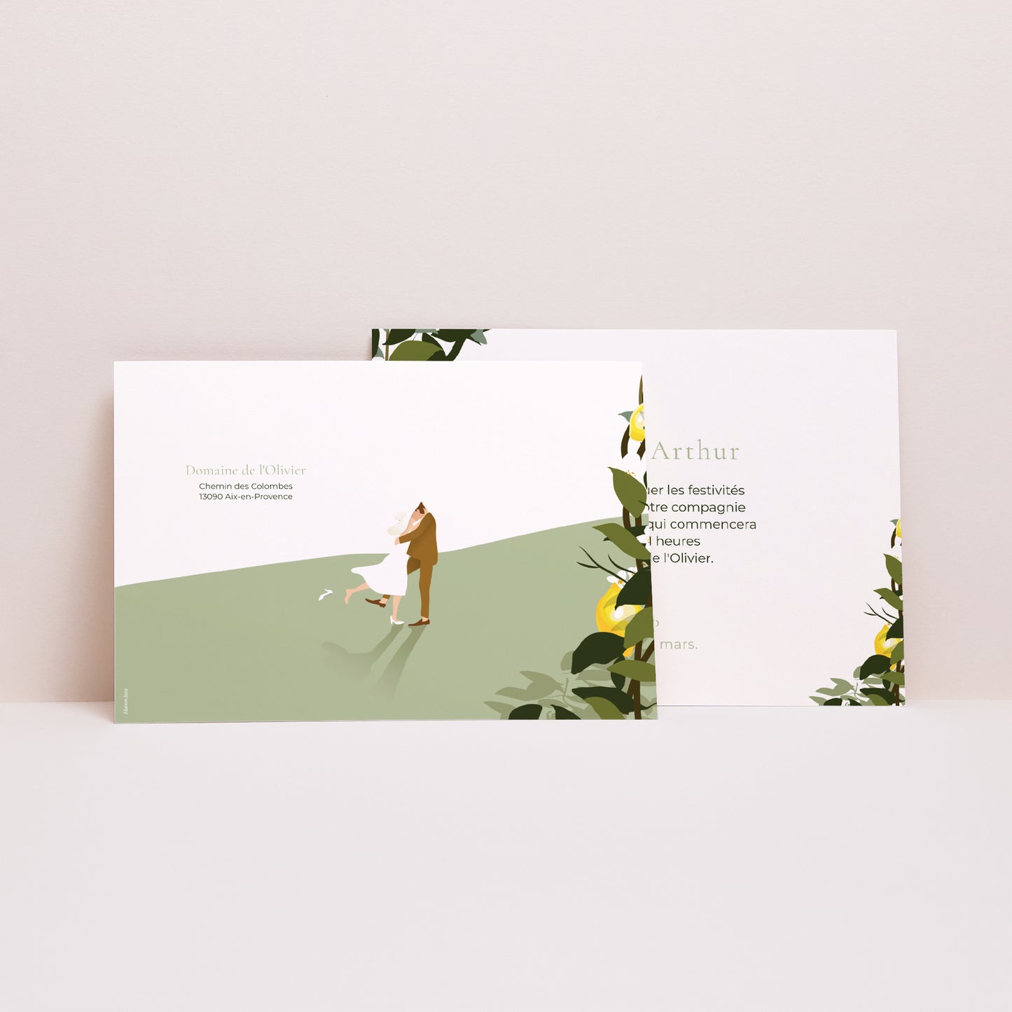 Invitations Mariage Paysage Retrouvailles photo N° 2