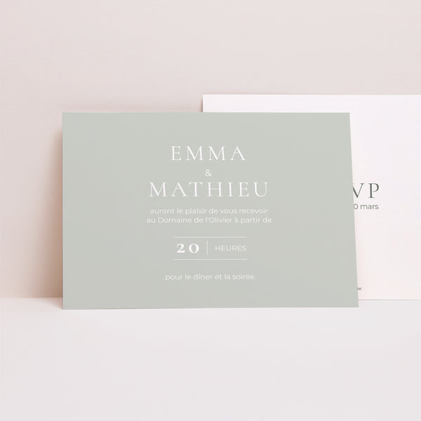 Invitations Mariage Paysage Classico photo