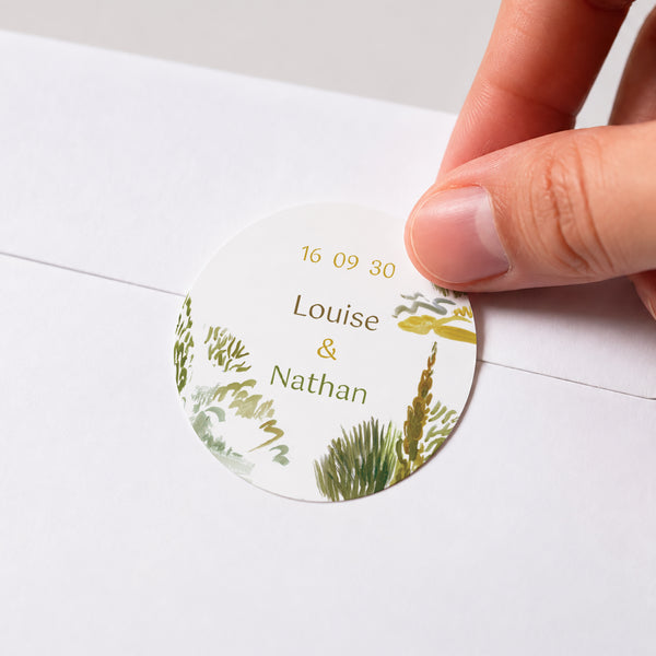 Sticker Mariage Rond En chemin photo