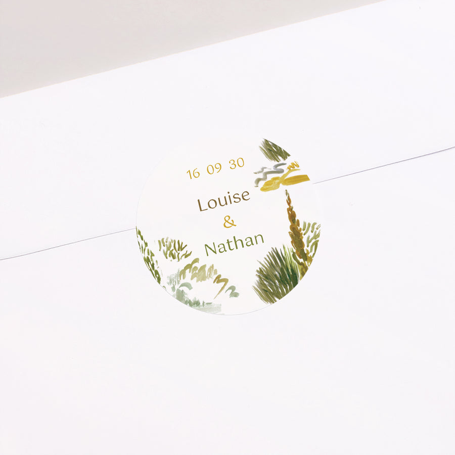Sticker Mariage Rond En chemin photo